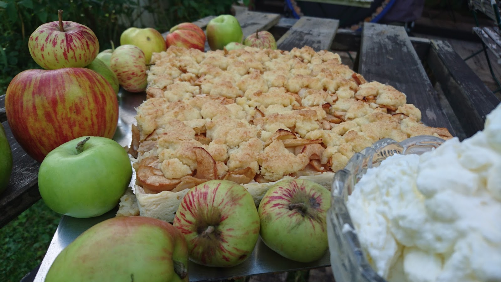 Apfelkuchen mit Quarkfüllung und Kokosstreuseln | Paula_jk