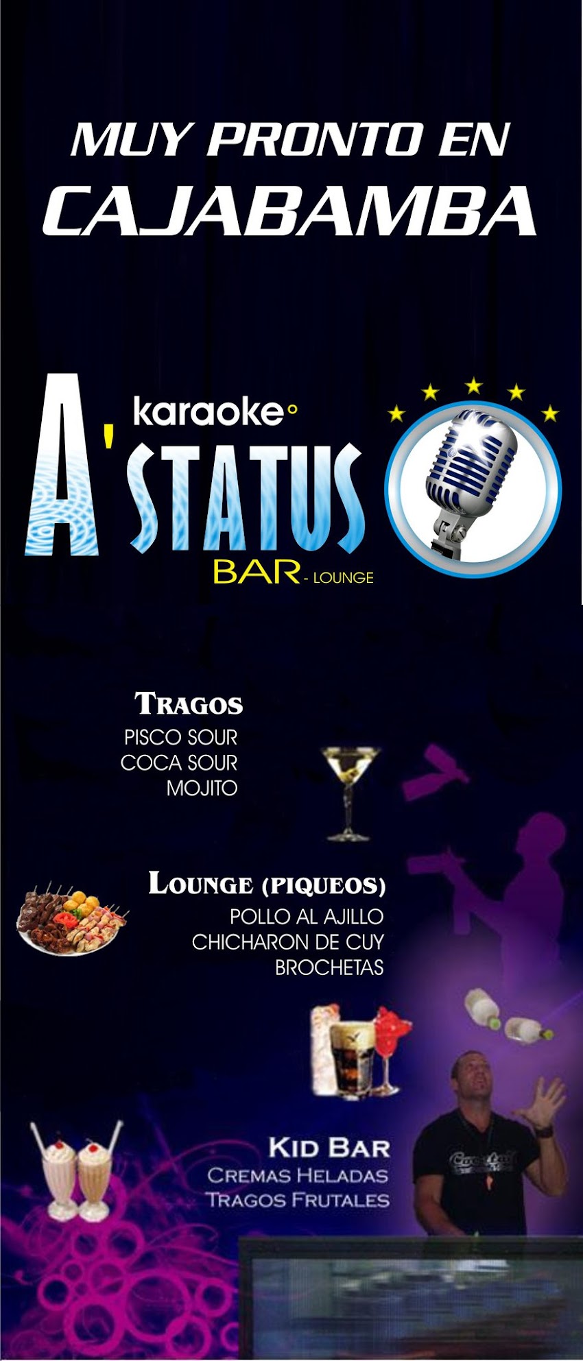 Pronto en Cajabamba "KARAOKE A'STATUS BAR"