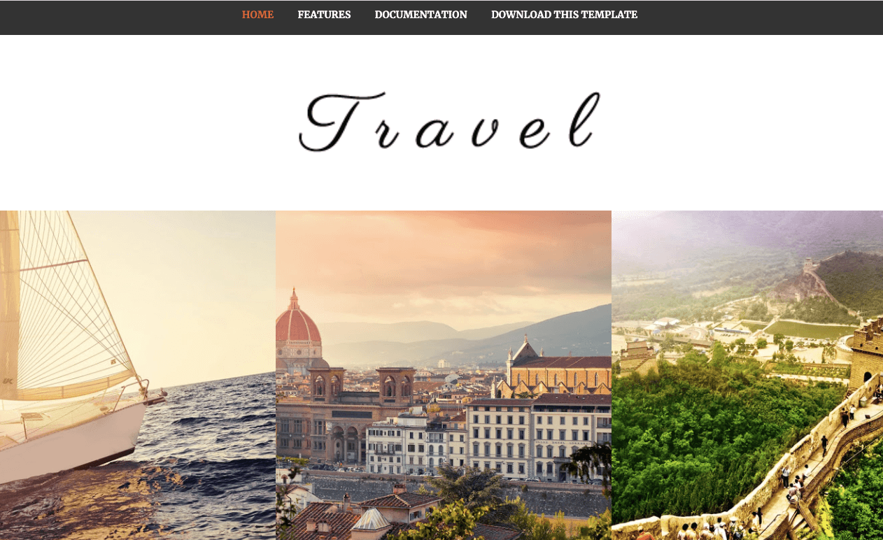 Travel - Responsive Travel Blogger Template