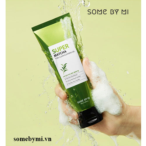 Sữa Rửa Mặt Chiết Xuất Trà Xanh Some By Mi Super Matcha Pore Clean Cleansing Gel
