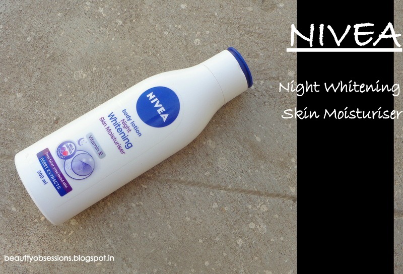 nivea night whitening skin moisturizer