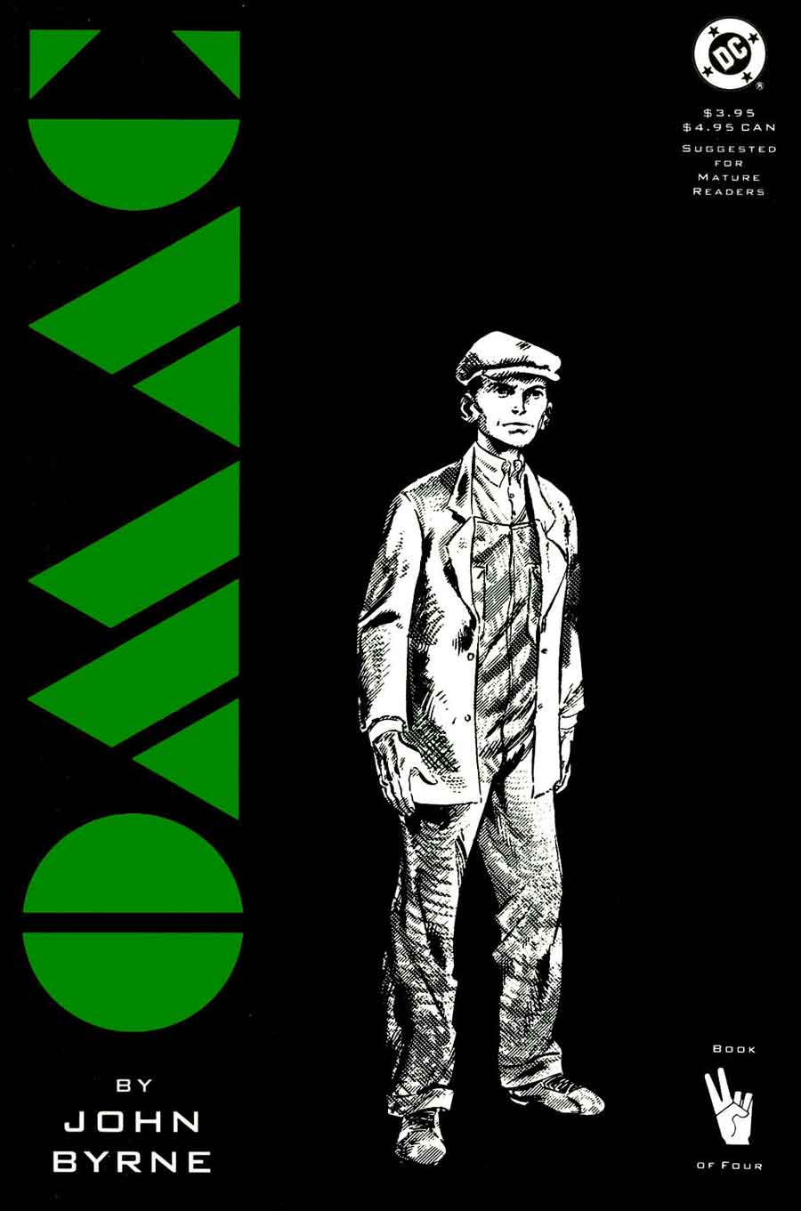 Omac v2 #2 dc 1990s comic book cover art by John Byrne