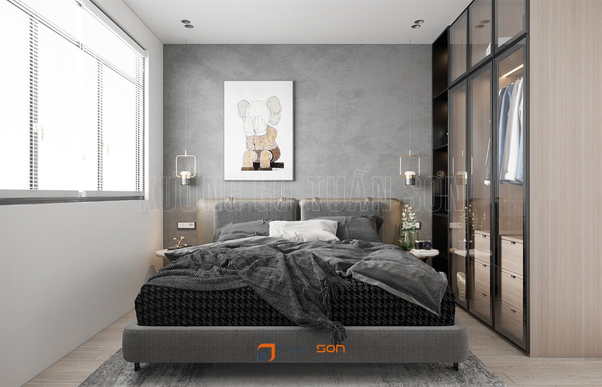 Thiết kế nội thất căn 2PN+2WC (62m2) Vinhomes Smart City Thiết kế nội thất căn 2PN+2WC (62m2) Vinhomes Smart City