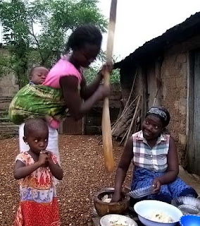 Making ugali in Southern Africa