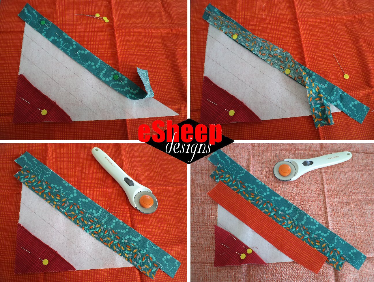 eSheep Designs QuasiTutorial Sew a Hanging Fabric Kite — 3 Ways [Pt 1]