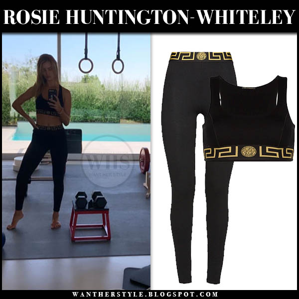 versace sports bra and leggings
