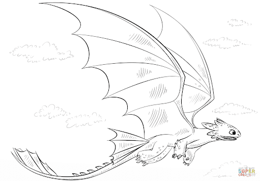 35 Malvorlage Drache Ohnezahn Farbung