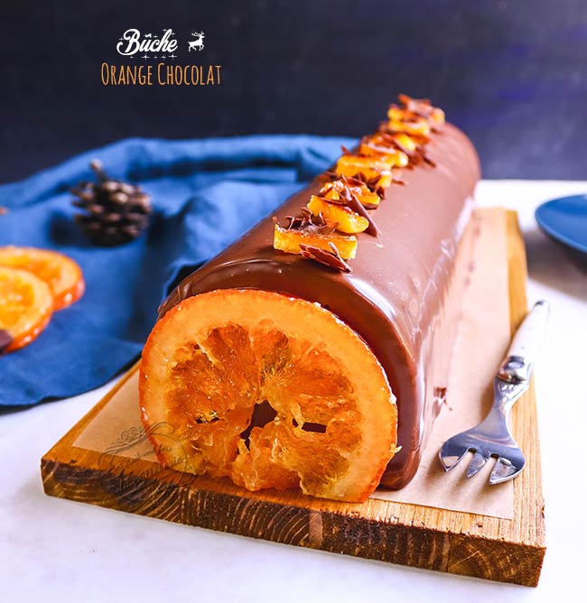 Bûche de Noël Orange Chocolat : Il était une fois la pâtisserie