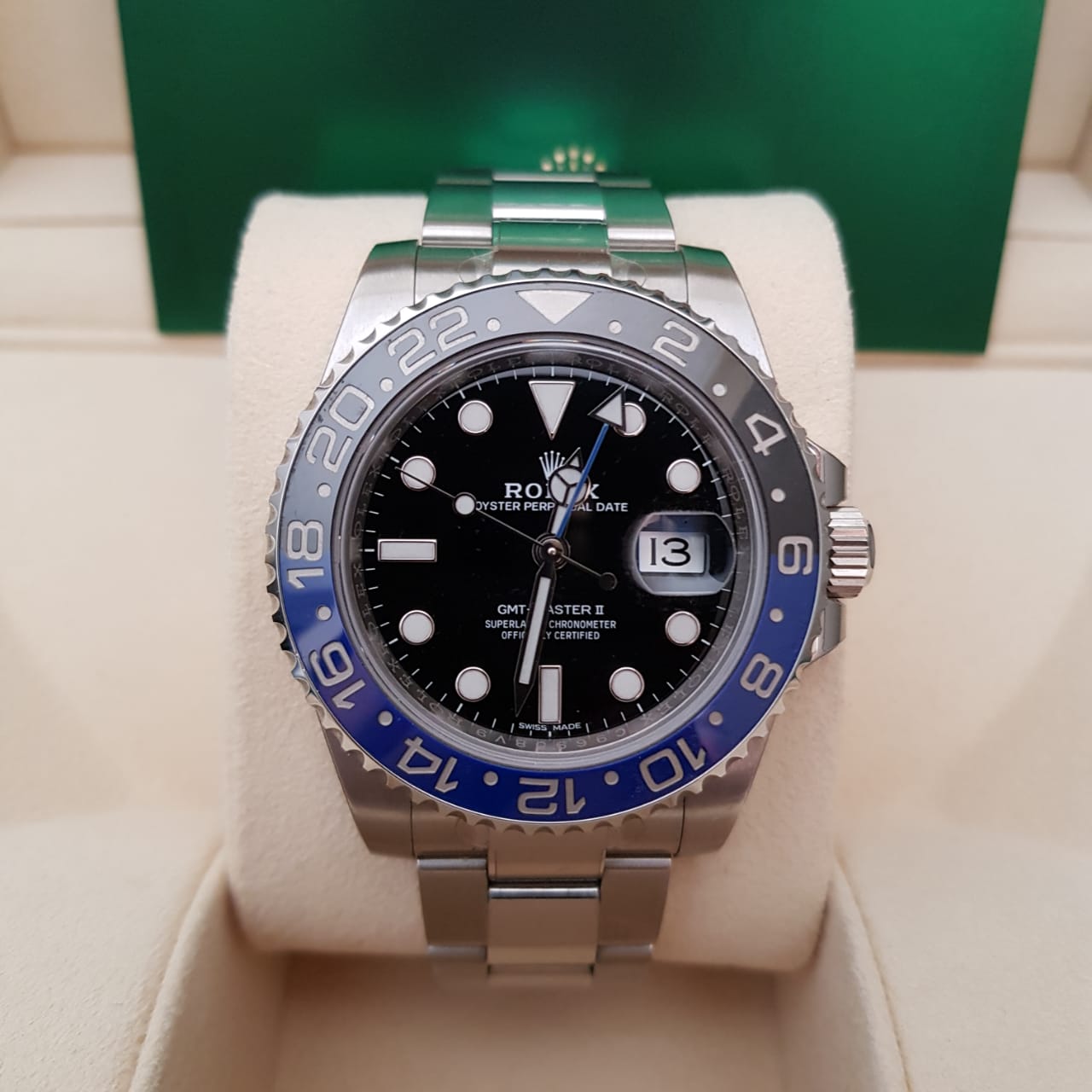 Jual Beli Tukar Tambah Service Jam Tangan Mewah Arloji Original Buy Sell Trade In Service Sold Rolex Gmt Master Ii Batman Blue Black Ceranic Bezel Ref 116710blnr Black Dial Automatic Stainless Steel Case 40mm Random