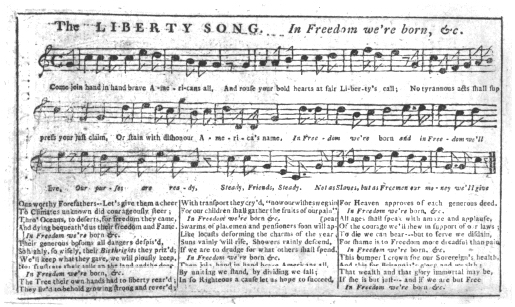 Sheet music cover image of the song 'King and Country An English Patriotic  Song Taken from the Boston Patriotic Song of Adams and Liberty', with  original authorship notes reading 'Written by Thomas