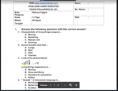 Soal pas bahasa inggris kelas 9 semester 1 kurikulum 2013