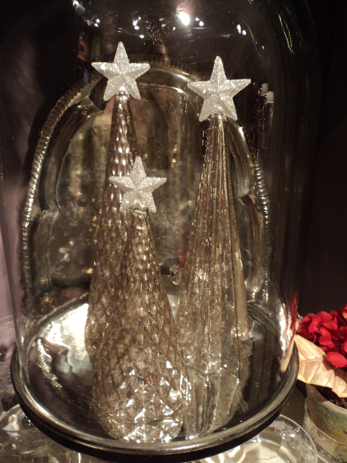 At Home with the Summer Kitchen Girls Mercury Glass Trees!