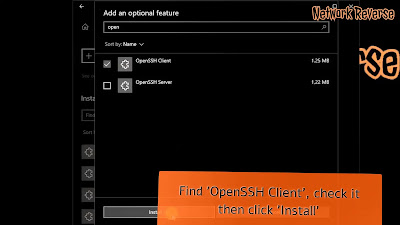 Enable OpenSSH Client on Windows 10, PuTTY on Command Prompt