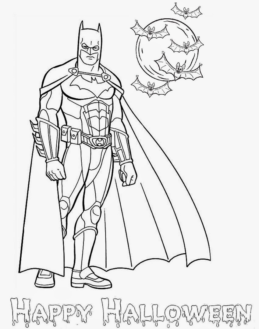 halloween coloring pages batman - photo #1