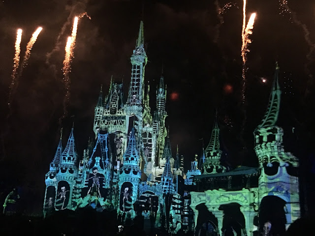 Cinderella Castle Bones Halloween Projection Mapping Disney World