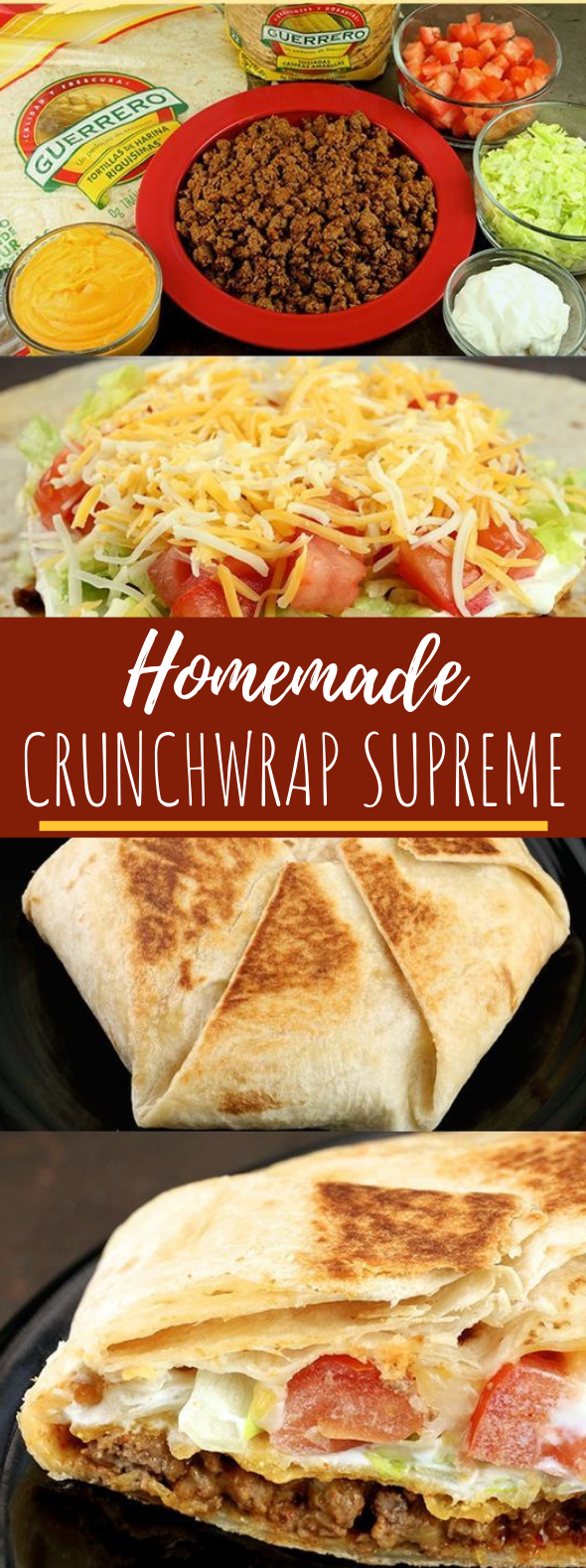 Homemade Crunchwrap Supreme #dinner #lunch