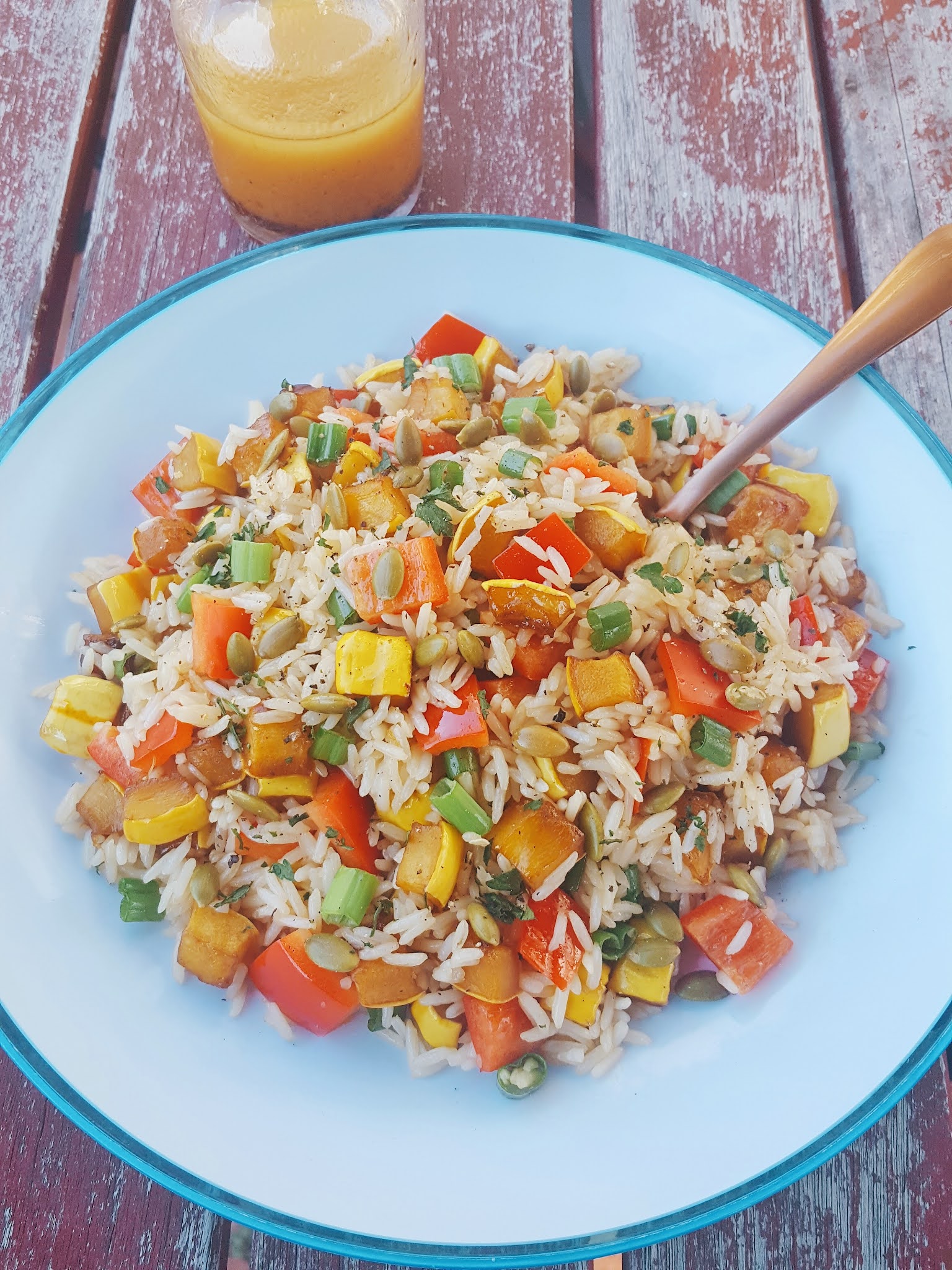 Roasted Squash & Rice Salad