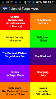 Android application - Colors of Targu Mures