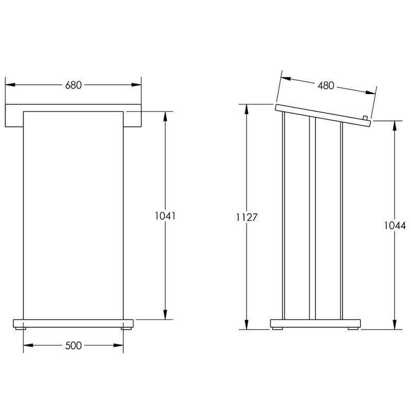 Standard Podium Dimensions Awesome Kitchen