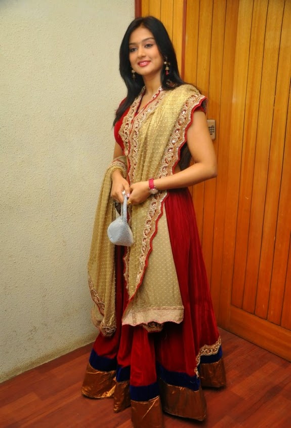 Actress Varsha Ashwathi Latest Beautiful Churidar Stills - Cine Gallery
