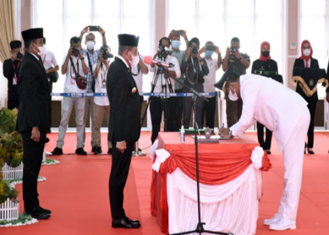 Gubernur Sumut Lantik Wakil Walikota Binjai,  Edy Rahmayadi Ingatkan Hubungan Harmonis dalam Kepemimpinan