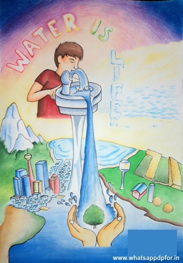 💧250+ Best Water Conservation Drawing [Save Water Drawing] Water