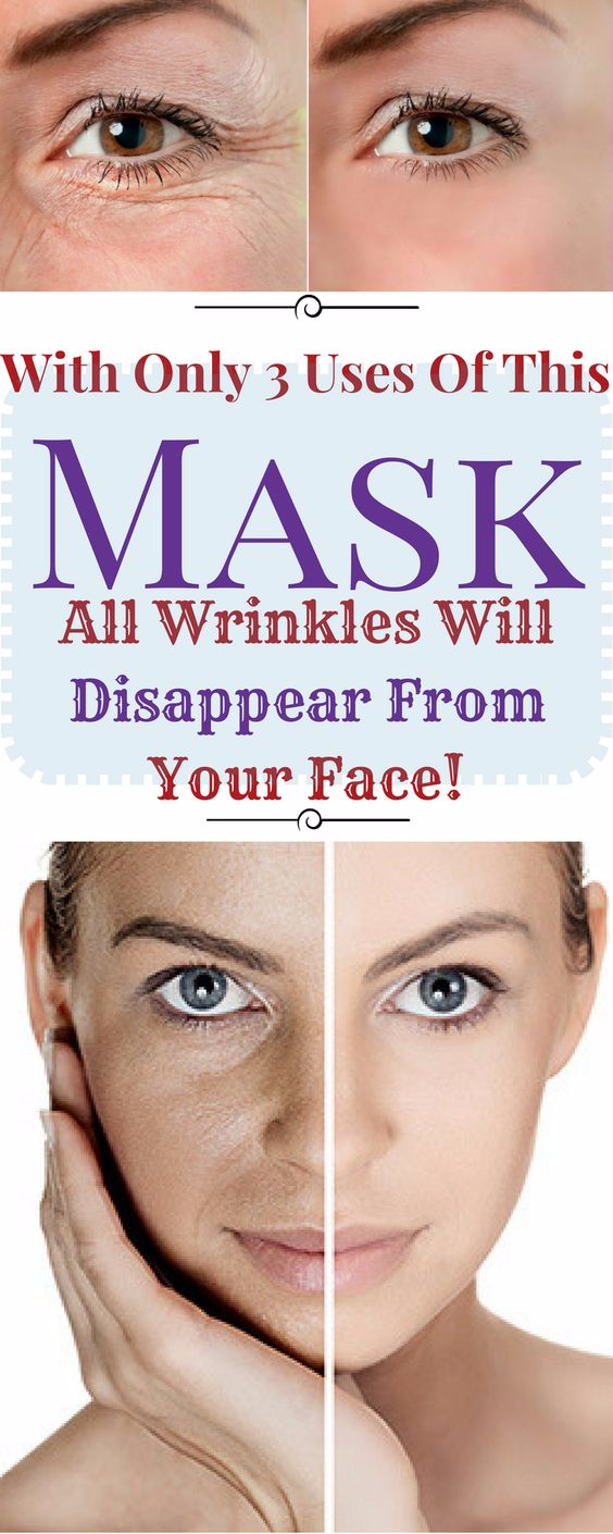 WITH ONLY 3 USES OF THIS MASK ALL WRINKLES WILL DISAPPEAR FROM YOUR