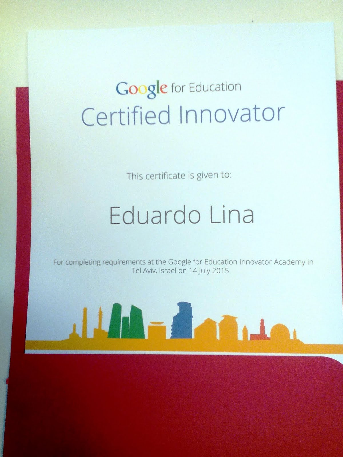 Certified Google Innovator