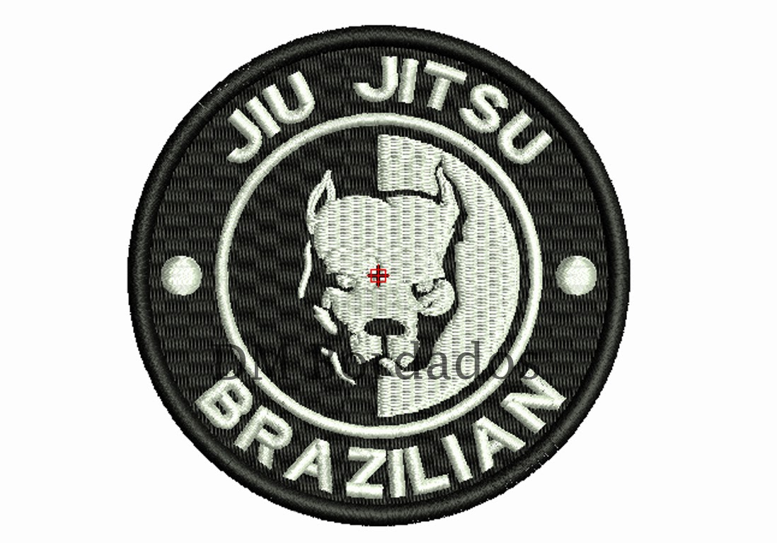 D M Bordados Patch bordado "Brazilian JiuJitsu"