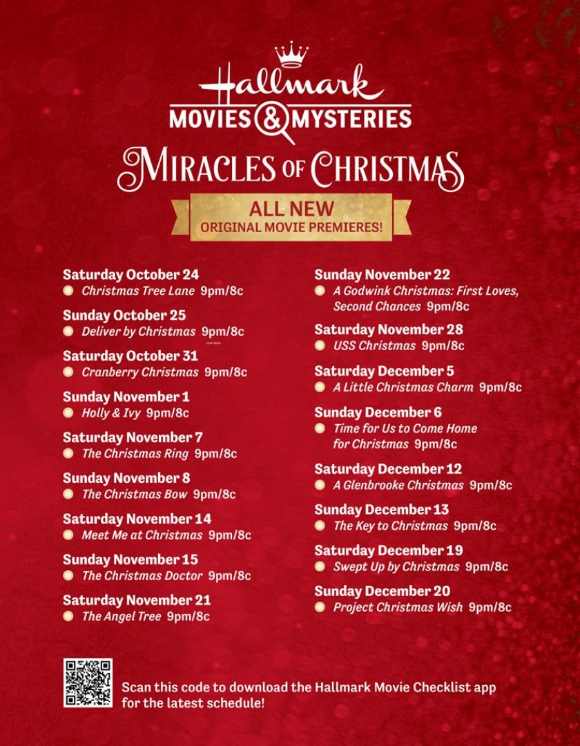 Hallmark Christmas Movies 2022 Printable List 2023 Calendar Printable