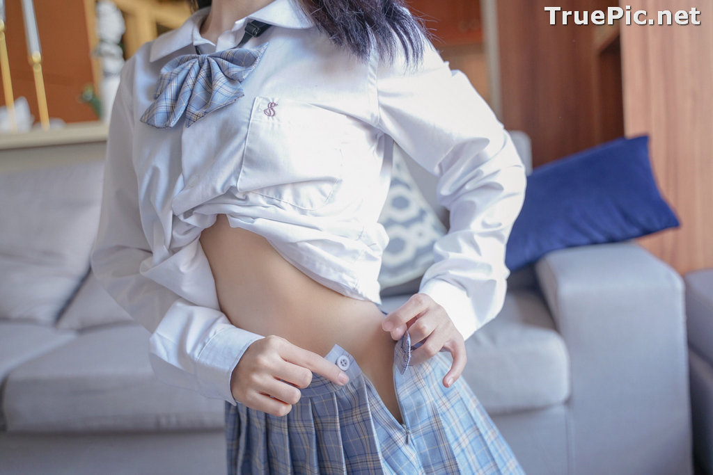 Image [MTCos] 喵糖映画 Vol.047 – Chinese Cute Model – Sexy Student Uniform - TruePic.net - Picture-41