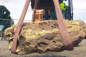 2,000-pound rare rock unearthed at Oregon construction site