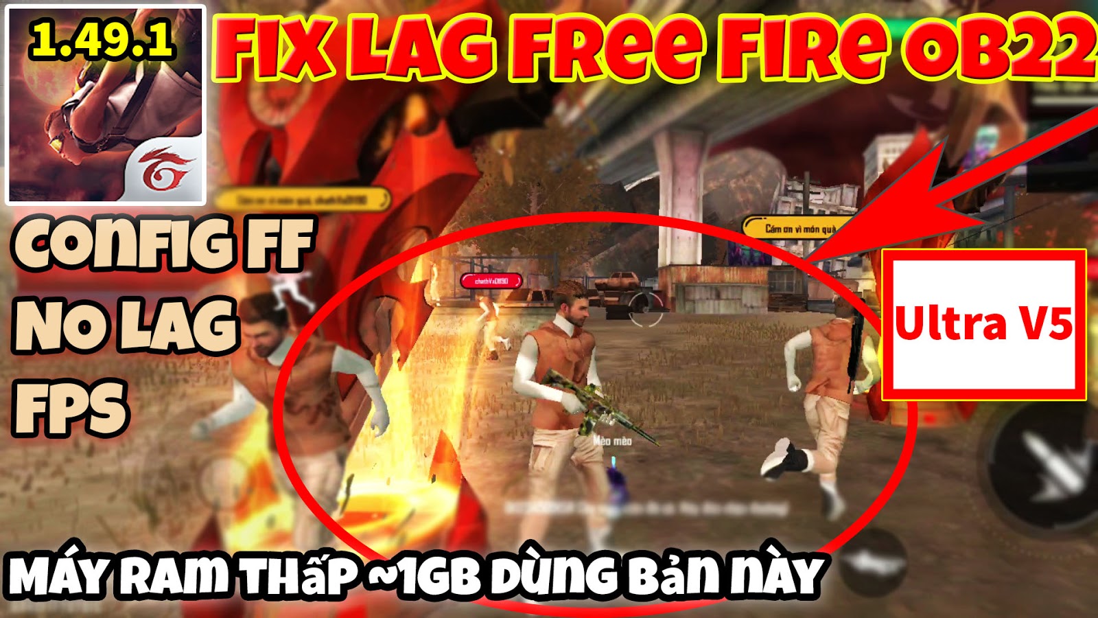 Hướng dẫn Fix Lag Free Fire OB22 cho máy quá yếu, ram thấp từ 1GB hiệu