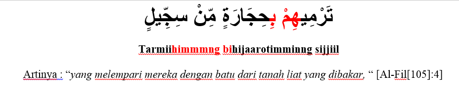 Surat Al Fiil Ayat 4