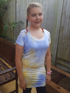 Top Ender in her second Tie Dyed shirt