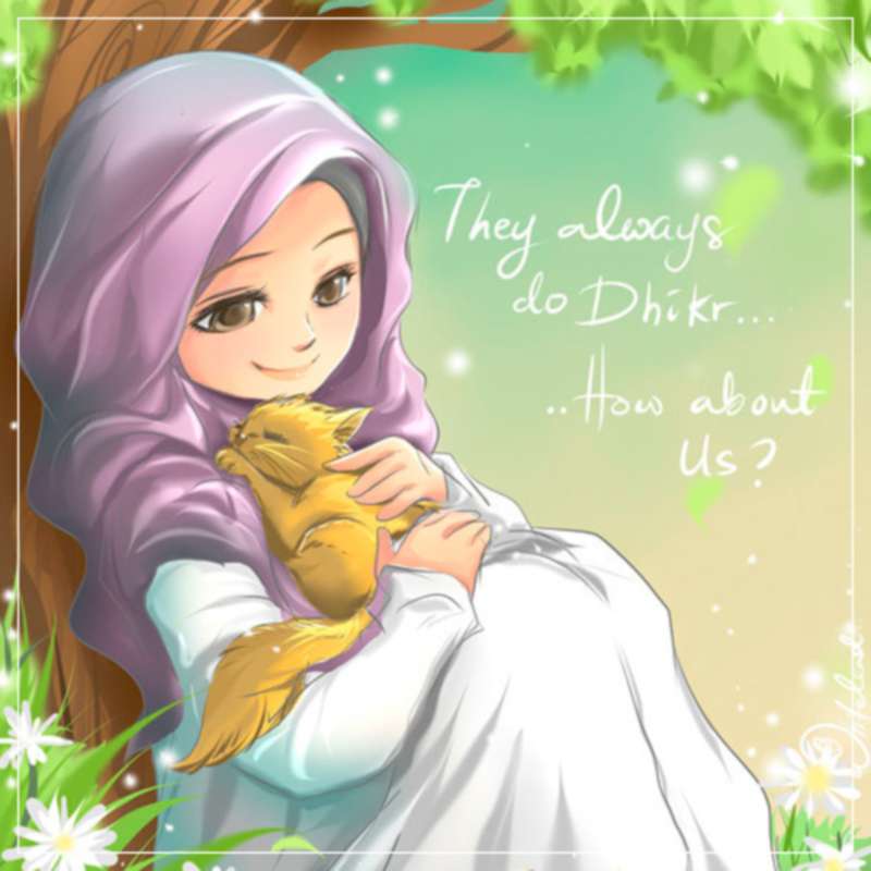 Gambar Kartun Muslimah Ibu Dan Anak Perempuan