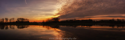 Naturfotografie Landschaftsfotografie Sonnenuntergang Lippeaue