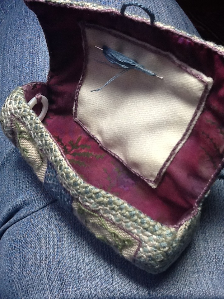 AlwaysStitching BATB Hussif using linen stitches.