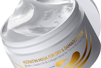  Vitamins Keratin Hair Mask Deep Conditioner - Protein Repair Boost for Dry Damaged and Color Treated Hair - Conditioning Treatment for Curly or Straight Thin Fine Hair 
