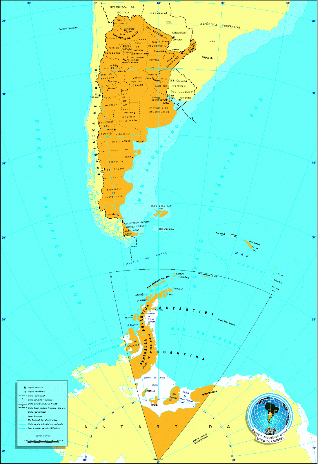 Geografía de Argentina: materiales para trabajar en clases