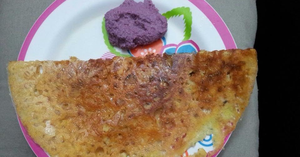 Yuvika's Kitchen Cornmeal Rava Dosa with Purple Cabbage Chutney