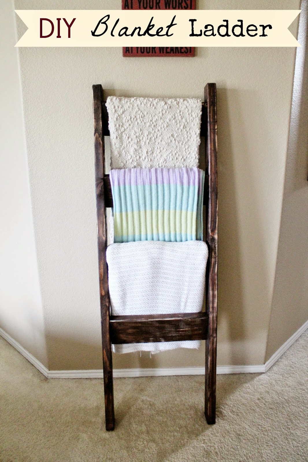 Tucker Up DIY Blanket Ladder