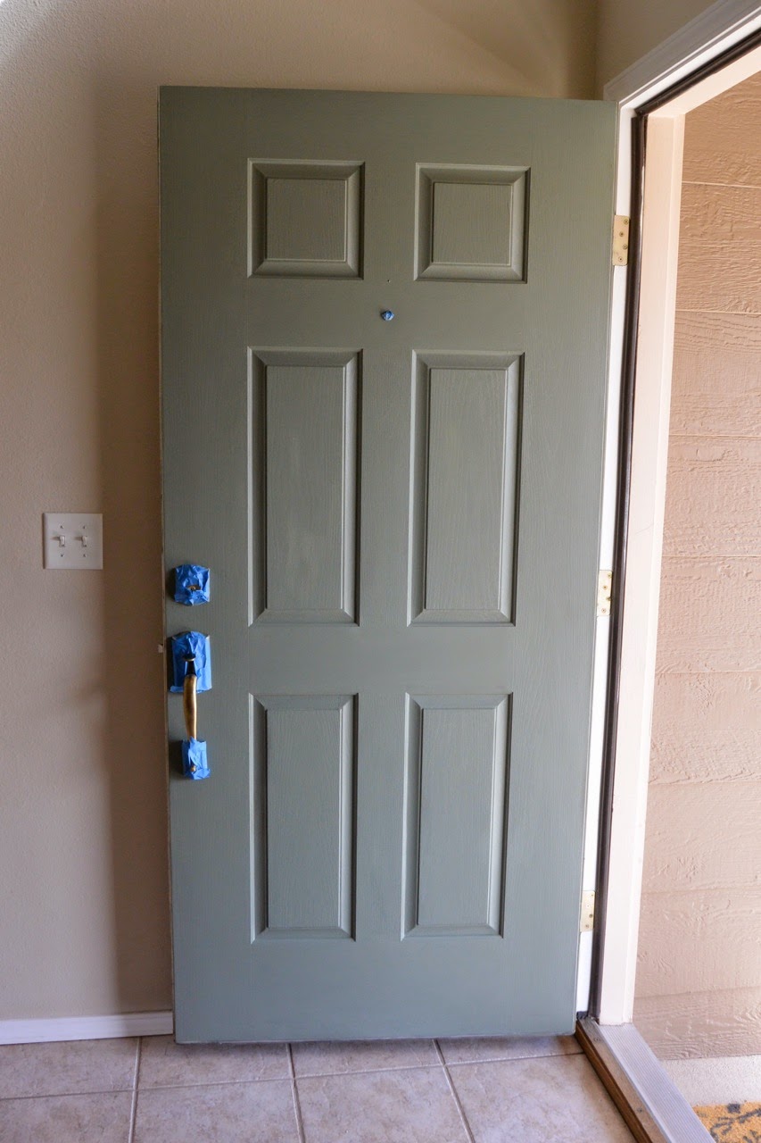 Mixin' Mom Painting an Exterior Door DIY