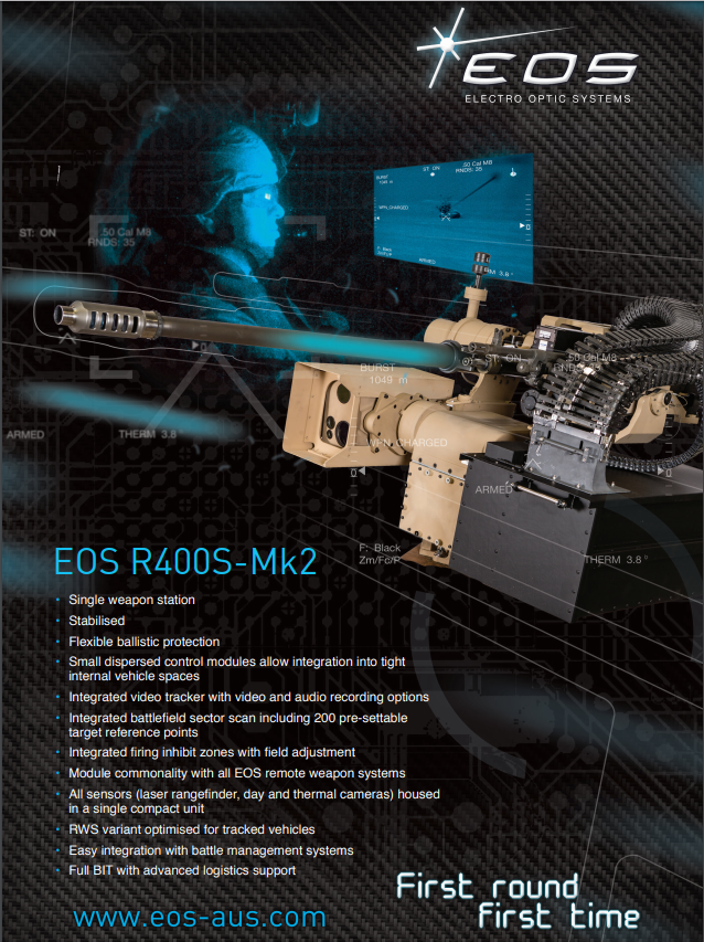 DEFENSE STUDIES: Commonwealth Signs LAND 400 Phase 2 for 82 R400S-Mk2-D ...