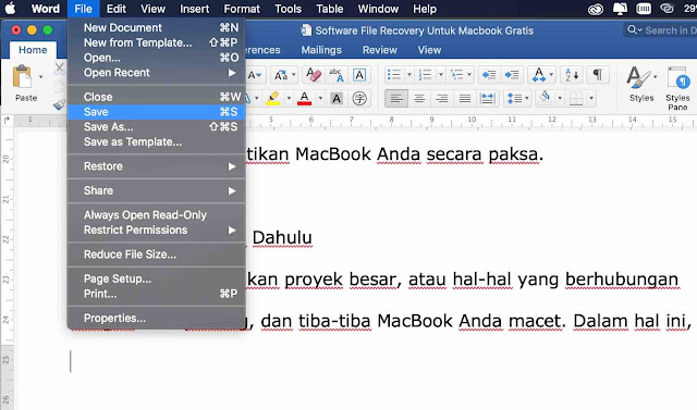 Simpan File Penting Terlebih Dahulu Simpan File Penting Terlebih Dahulu