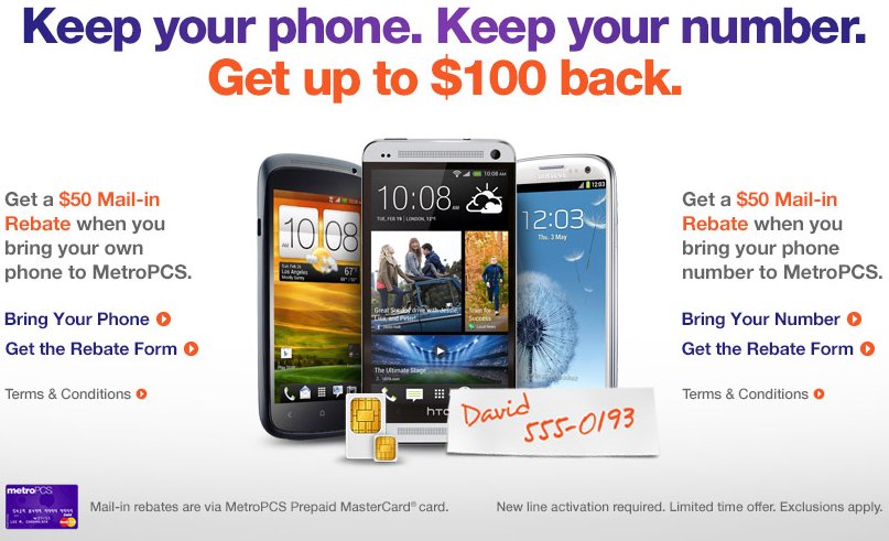 Get 100 For Porting Your Number And Using Your Own Phone On Metro PCS 