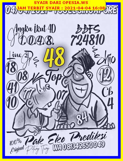 Pak Eko Prediksi Sgp