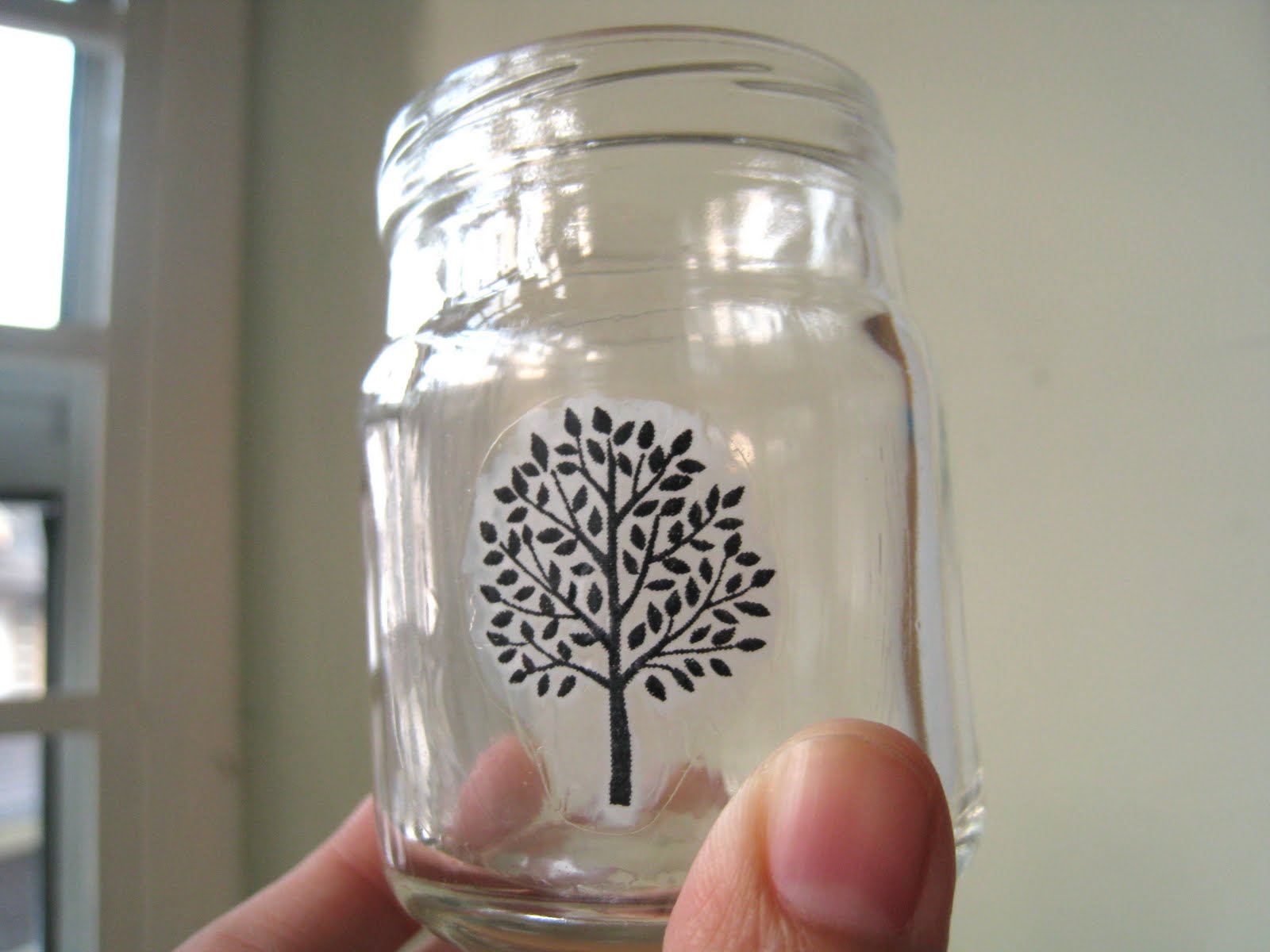 Ally's In Wonderland Craft Geek DIY How to Print on Glass Jars