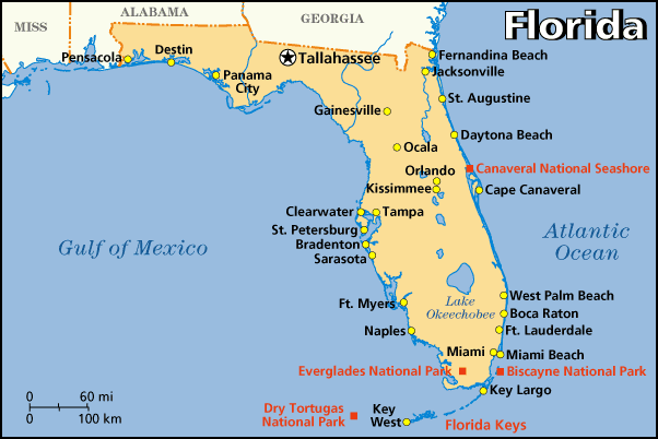 Map Of Florida Emerald Coast - Florida%2BMap