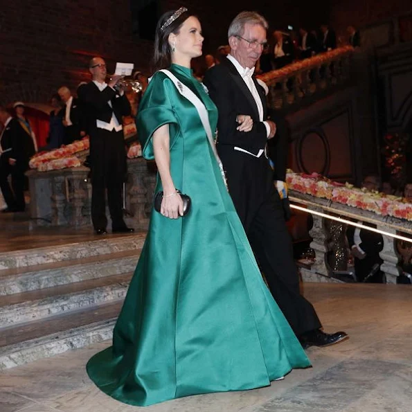 Crown Princess Victoria, Prince Daniel, Prince Carl Philip, Princess Sofia, Princess Madeleine of Sweden at Nobel Banquet